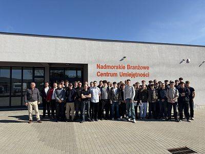 Wizyta studyjna uczniów z Zespołu Szkół Chłodniczych i Elektronicznych w Gdyni.