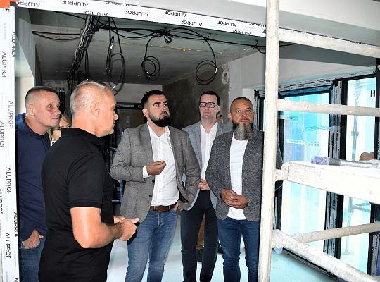 Wizytacja na budowie BCU